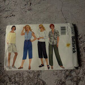 Butterick Pattern 6600 for Women's Top, Shorts, & Pants